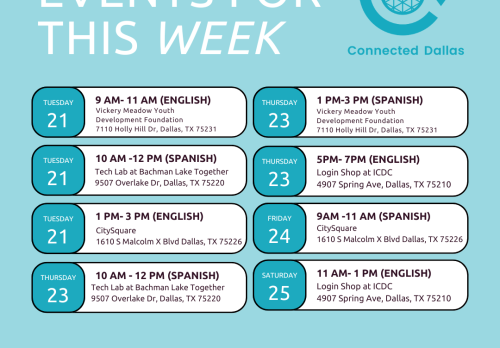 Class Schedule Week of 5/20
